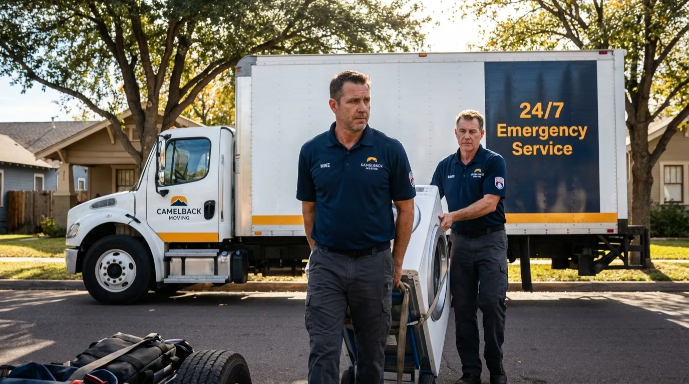 CamelBack Moving crew loading furniture in Bentonville, AR